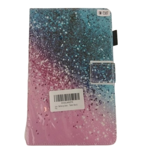 Samsung Galaxy Tablet Case Blue & Pink Electronics SM-T307 8" X 5" Cover NWT - Picture 1 of 9